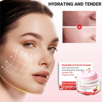 Go-Ji Berry Face Cream – Moisturizer Deeply Hydrating & Revitalizing Facial Cream with Goji Berry Essence for Youthful, Glowing Skin, Skin Tightening. Rich, Nourishing Formula