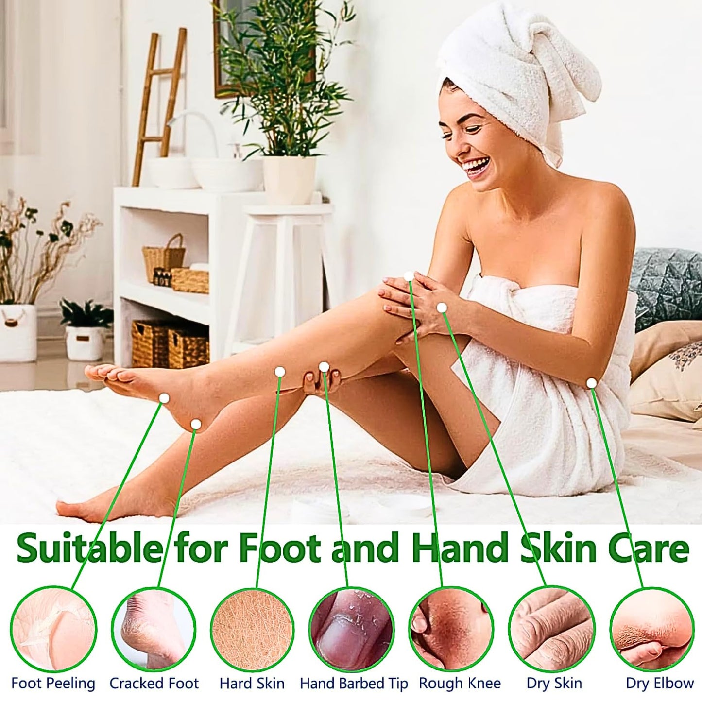 IZBEAUVO Tea Tree Oil Foot Cream 150ML, Foot Cream For Very Dry Feet, Cracked Heel Repair Cream, Tea Tree Cream, Intensive Moisturizer Heel Balm For Cracked Heel,Softens Feet&Hand&Knee