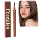 Xunzhi Freckle Pen,Waterproof Freckle Pen,Natural Lifelike F-reckle Makeup P-en,Water Resistant Faux Freckles,Fake Freckles,Waterproof Longlasting Soft Dot Sopt F-reckle,Small Round Head F-reckles P-en,02#