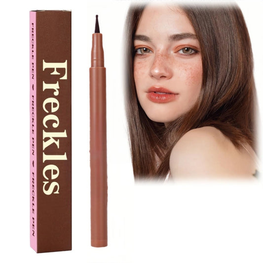 Xunzhi Freckle Pen,Waterproof Freckle Pen,Natural Lifelike F-reckle Makeup P-en,Water Resistant Faux Freckles,Fake Freckles,Waterproof Longlasting Soft Dot Sopt F-reckle,Small Round Head F-reckles P-en,02#