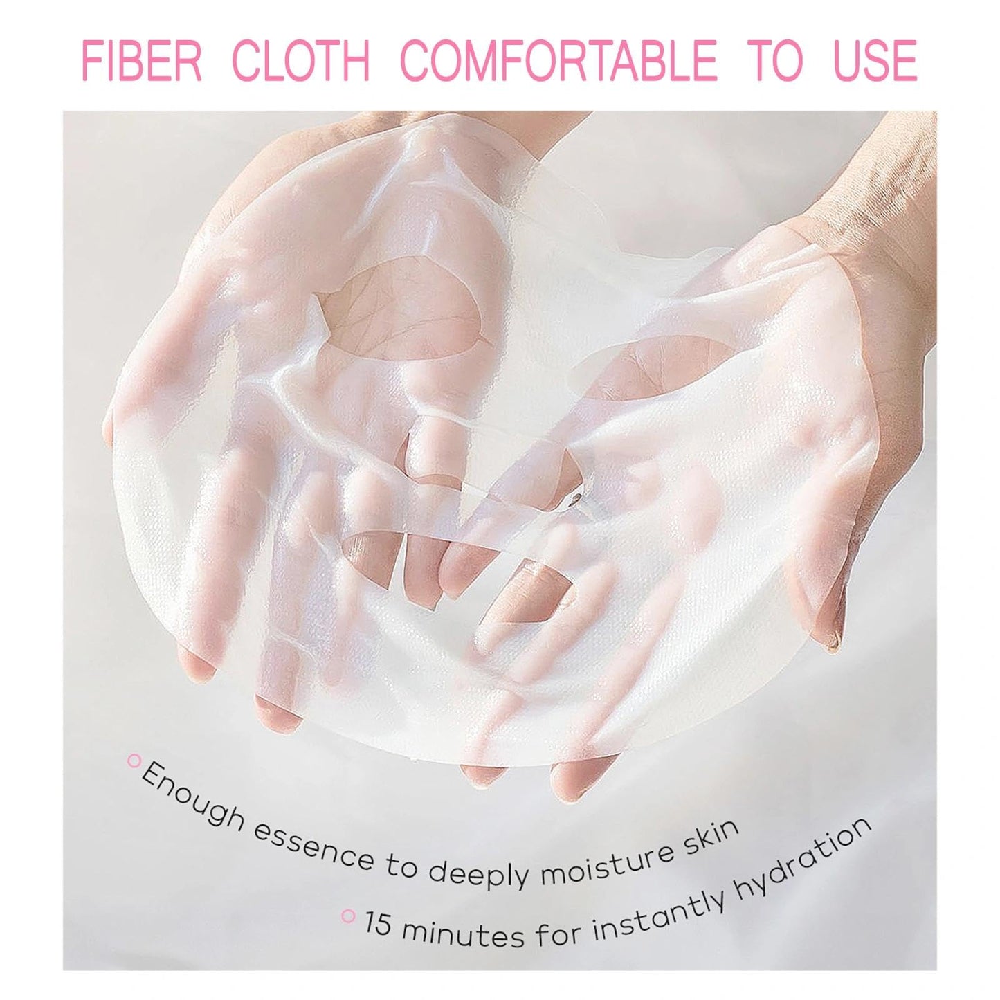 Maggikey Sakura Skincare Set For Women. Inspired By Japan, It Has Serum, Cleanser, Eye Cream, Cream, Plus Face And Lip Masks For Skin Tending