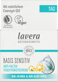 lavera Moisturising Cream Q10 - Reduces Wrinkles - Moisturising - Anti-Ageing Day Cream - Organic - Vegan - Certified Natural Cosmetics - Natural - Face Cream - Pack of 1-50 ml