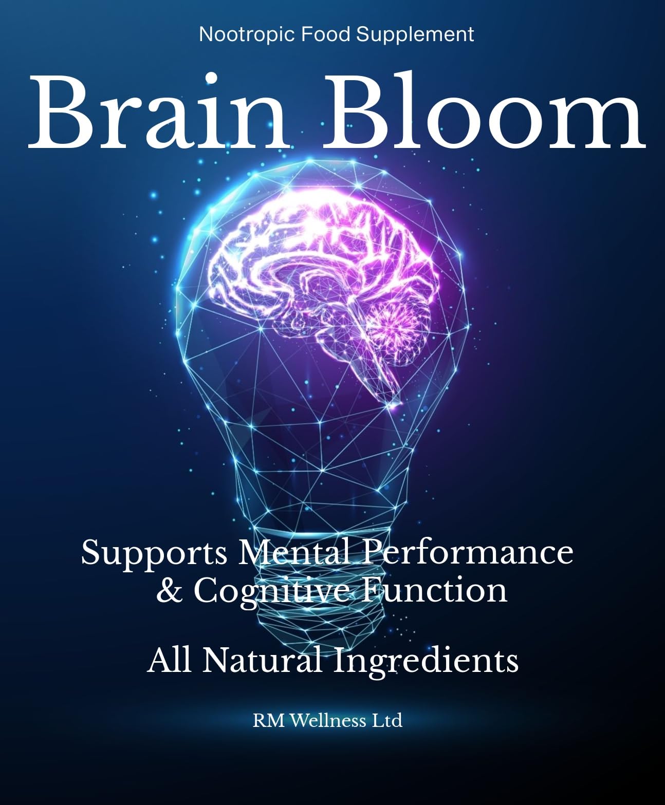 Brain Bloom Nootropic Supplement, Memory Support, Cognitive Function, Brain Health, Performance, Focus & Alertness - 90 Day Supply