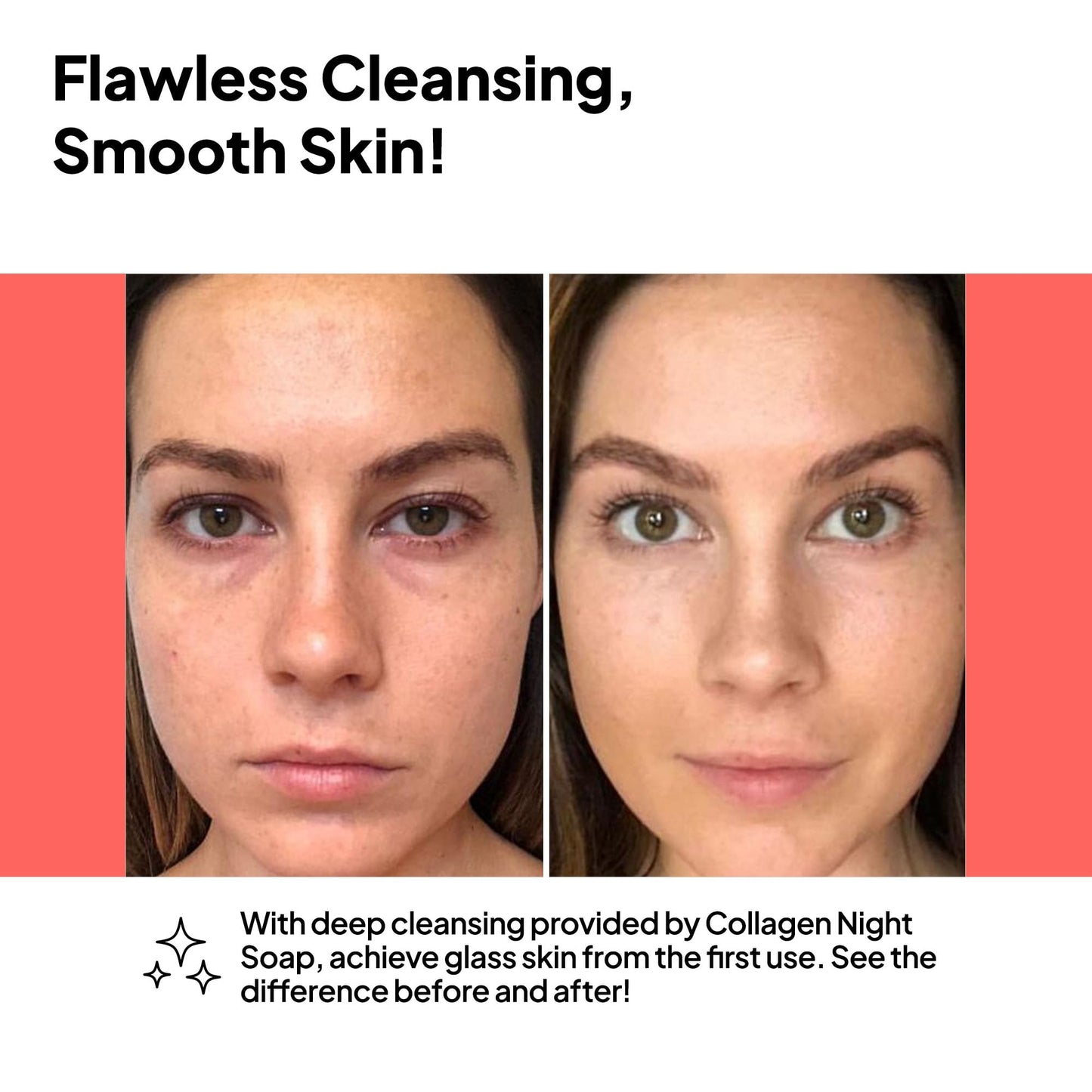 PhLab Collagen Night Soap Bar, Skin Calming Cleasing Bar, Improves Skin Elasticity, Renewed and Firming Skin, 50gr