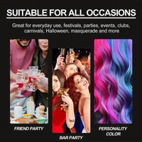 SingHao 100g Temporary Hair Color Wax,Hair Wax Colour,Grey Hair Color,Grey Hair Dye Semi Permanent Hair Dye,Semi-Permanent Dye,Temporary Ha/ir Colour Instant Styling,Washable H/air Dyeing