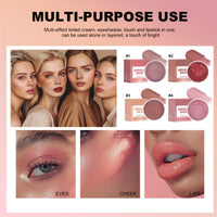 SingHao Miracle Balm Glow Skin Tinted Creamy,Multi Glow Balm,Blush for Cheeks,Blendable Colour Multi-purpose Hydrating Tint for Lips,Face,Cream Blush,Pink Blusher,Cream Contour Pale/tte(#3 Sheet Pink)