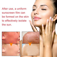 ISBEAUSOLS SPF 50 Sunscreen Sticks 2PCS- Ski Sun Cream and Lip Balm - Face Sun Cream SPF 50 Strong UV Sunblock Sticks - Ski Sun Creams with VC and Nicotinamide - Moisturizing Sun Block Stick for Face & Body