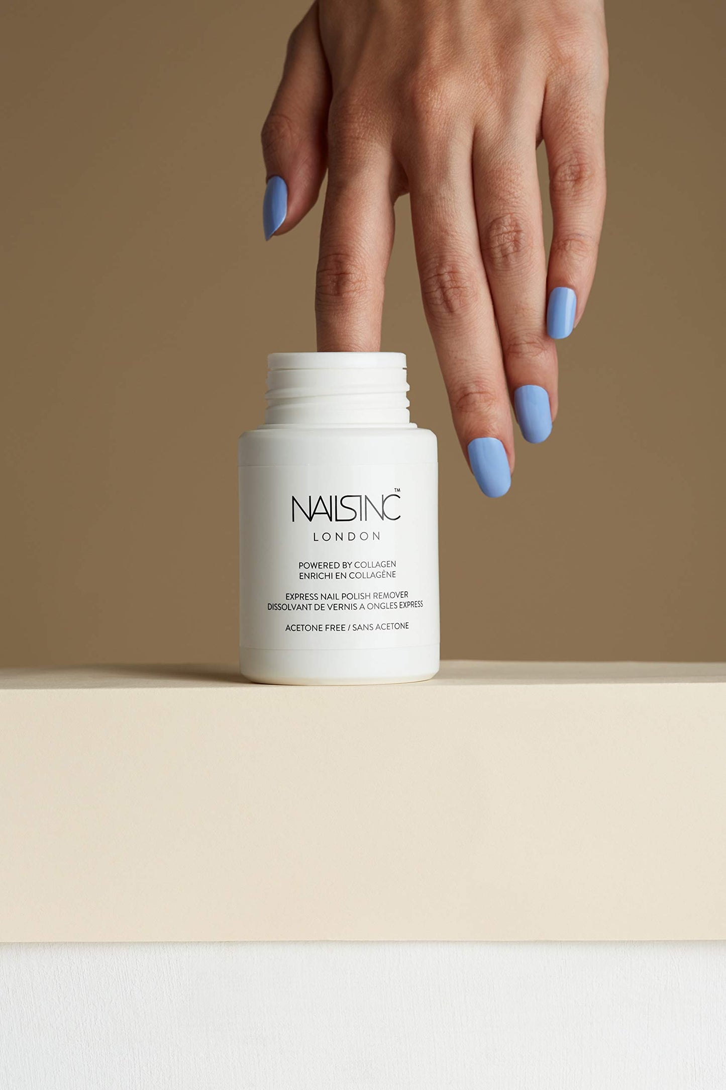 Nails Inc Powered By Collagen Express Nail Polish Remover Pot