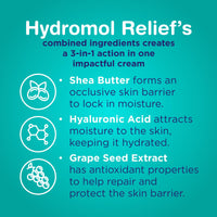 Hydromol Relief Cream, 100 ml, Eczema Cream for Adults and Children, Used to Treat Mild to Moderate Atopic Dermatitis