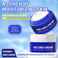 GMHLLES 2 Bottles Urea Cream 60 Percent for Feet,70g Cracked Heel Repair Cream,Urea Moisturiser,Lightweight and Gentle,Suitable for Cracked Feet and Dry Body Skin Care,with 1 Massage Board
