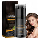 Polar Hair Dye Shampoo,Black Ha/ir D/ye Sha/mpoo 3 in 1,H/air Care Instant Dy/e Sham/poo,Temporary Hai/r Dye,Permanent Hair Colour,Color Shampo/o,3 in 1 Instant Shampoo(Brown)