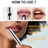 GEEWHILE Black Honey Lipstick Black Moisture Shine Lipstick, Hydrating Tinted Lipstick Creamy Formula, Hydrating & Smooth Black Honey Lip Balm Moisturizing Tinted Lip Balm For Dry Lips Lip Care Makeup