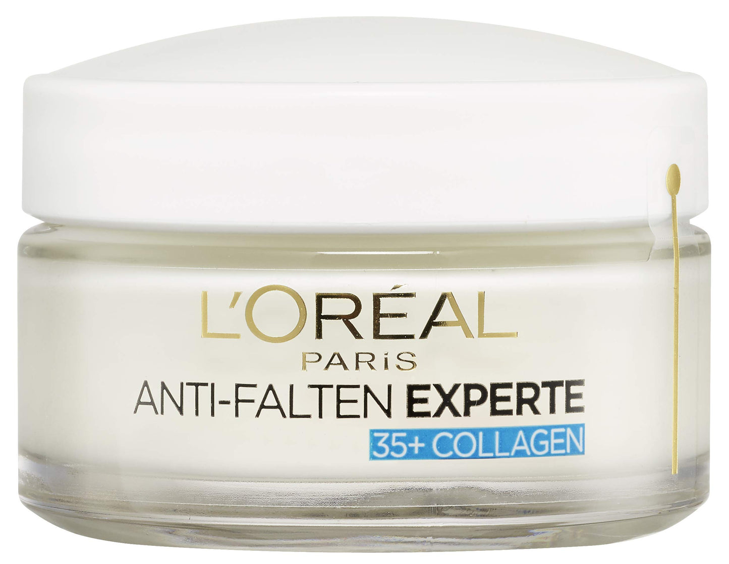 L'Oréal Paris Moisturising Care for the Face, Nourishing Anti-Ageing Cream with Collagen Biospheres, Reduces Wrinkles and Moisturises 24H Anti-Wrinkle Expert 35+, 1 x 50 ml