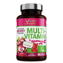 yrhealth Kids Multivitamin and Mineral Gummies - 60 Vegan Berry Flavour Chewable Gummies, Kids Vitamin Gummies for 4-12 Years - 2 Months Supply - Made in The UK by YrHealth