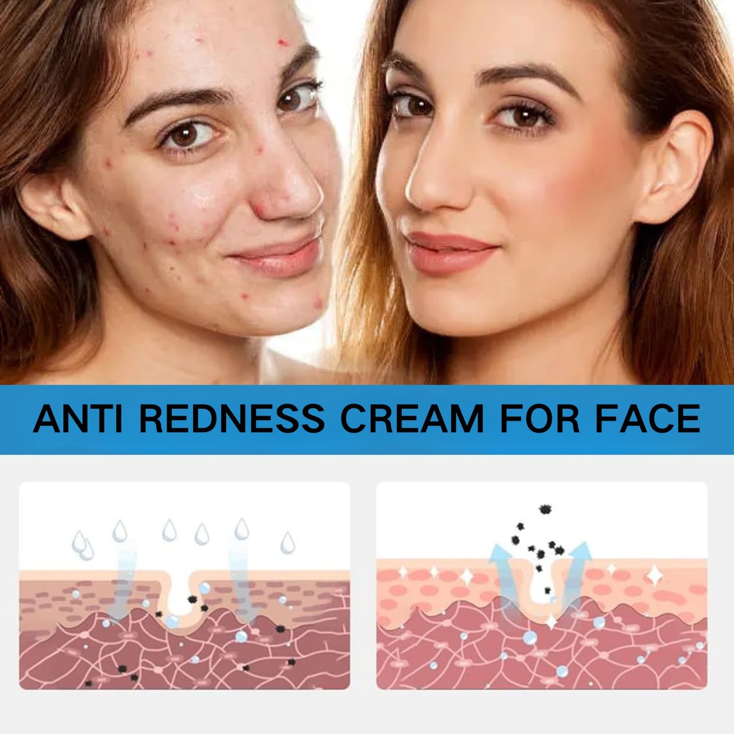 IZBEAUVO Soothing Multi-Purpose Hydrating Cream for Dry & Oil Skin - Lightweight Face & Body Moisturizer - B5 Panthenol & Centella Moisturizer - Travel Size 40ml for Redness Relief and Deep Moisturizing