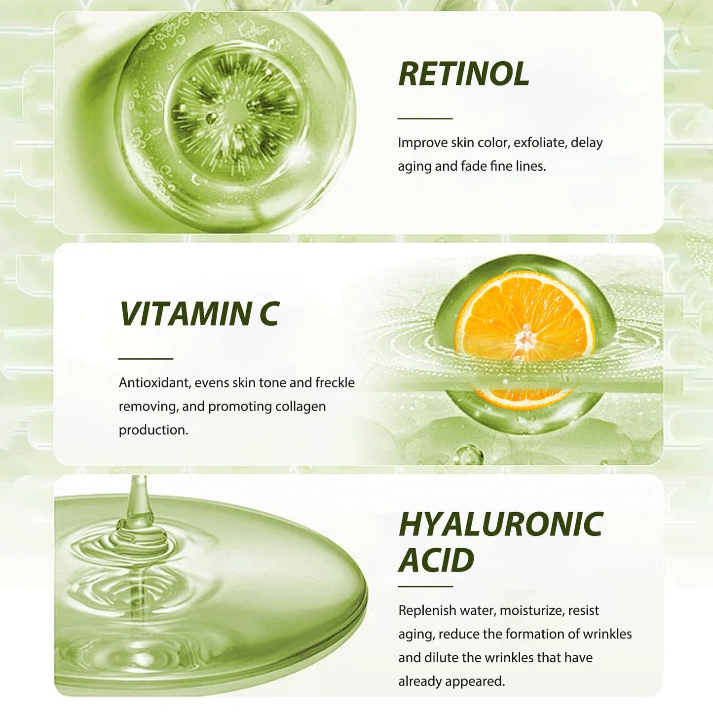 Trendyfave Retinol Serum for Face 2.5% Retinol Intense Serum, Reduce Wrinkle, Fine Line & Dark Circle, Face Serum with Retionl, Hyaluronic Acid, Vitamin C & E, Anti-aging Moisturiser