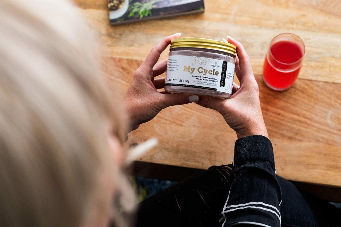 Golden Tree My Cycle - PCOS Supplement with Myo-Inositol Promotes Hormonal Balance & Normal Ovarian Function - with Magnesium, Zinc, Folate, Chromium, Vitamin D & Vitex Agnus