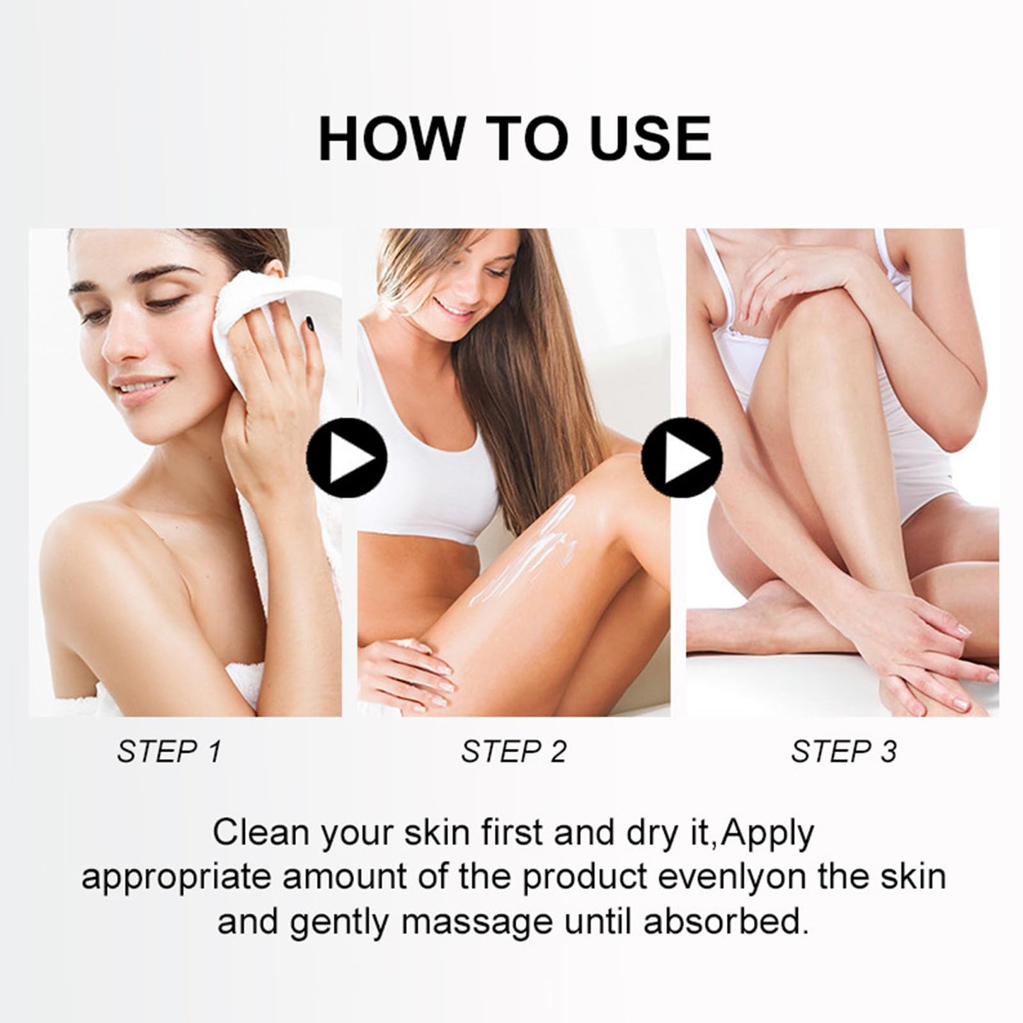 Strawberry Legs Treatment - Exfoliates & Moisturizes for Smooth Skin. Body Lotion for Rough, Uneven Texture Body Cream