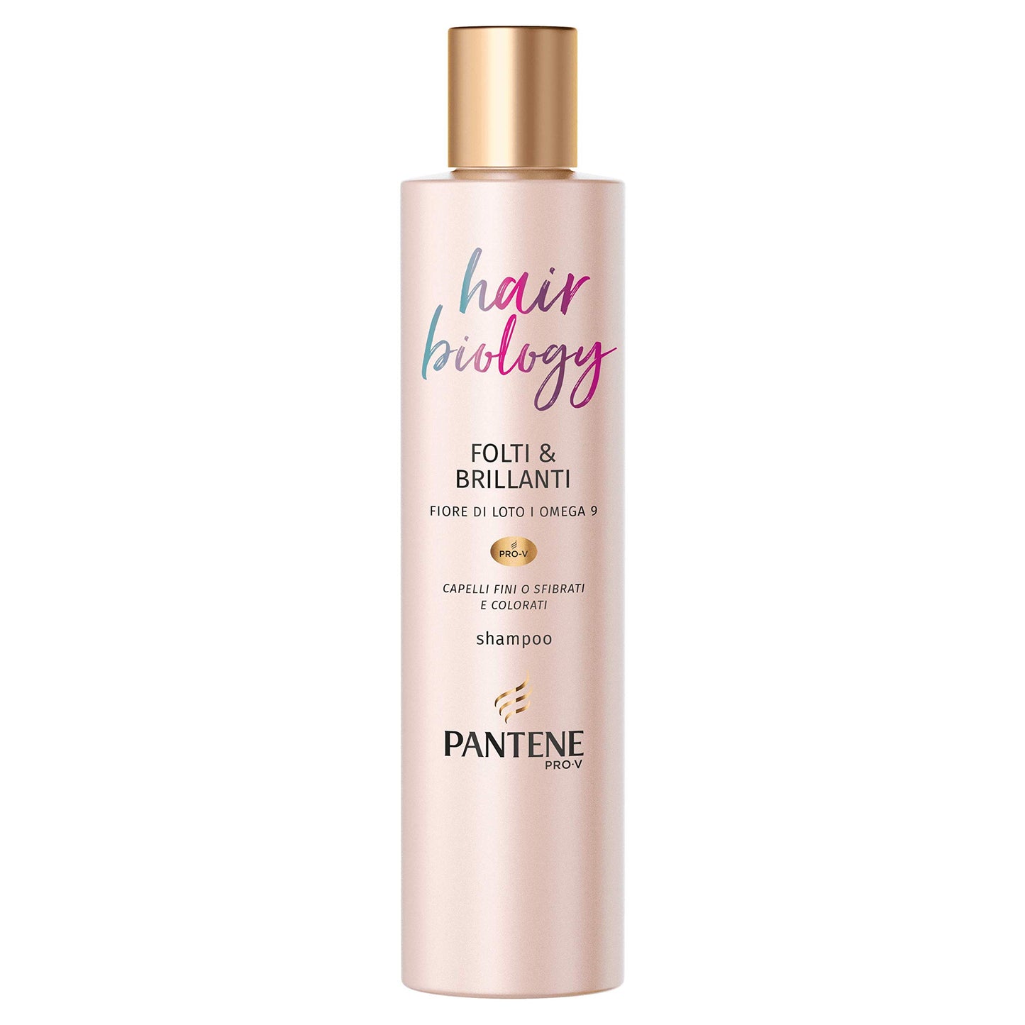 Pantene Pro-V Professional Shampoo Hair Biology Thick & Bright Hair for Fine or Shredded and Colored Hair, 250ml