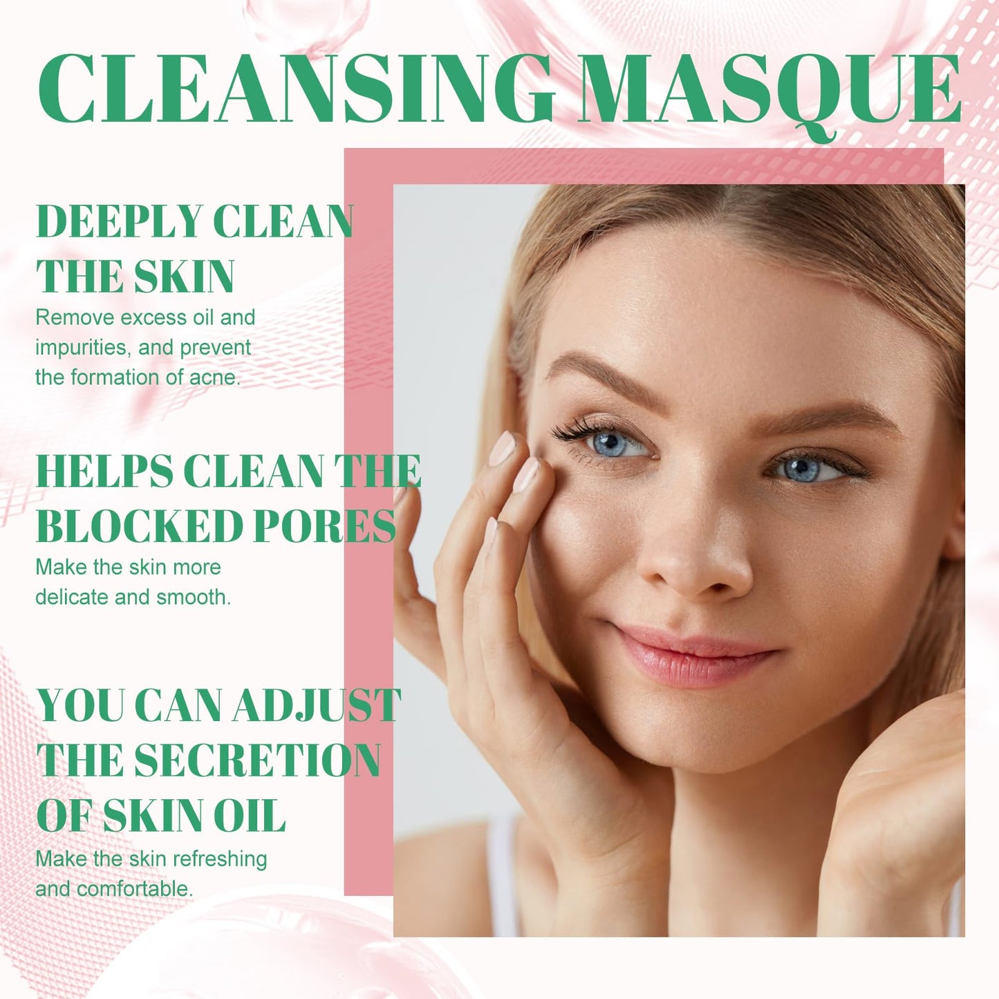 Mask Stick for Face, Deep Cleansing Mask Facial Mask, Blackhead Remover with Green Tea Extract, Purifying Facial Clay Stick Masks Deep Pore Cleanser (1pcs, Tea Tree)