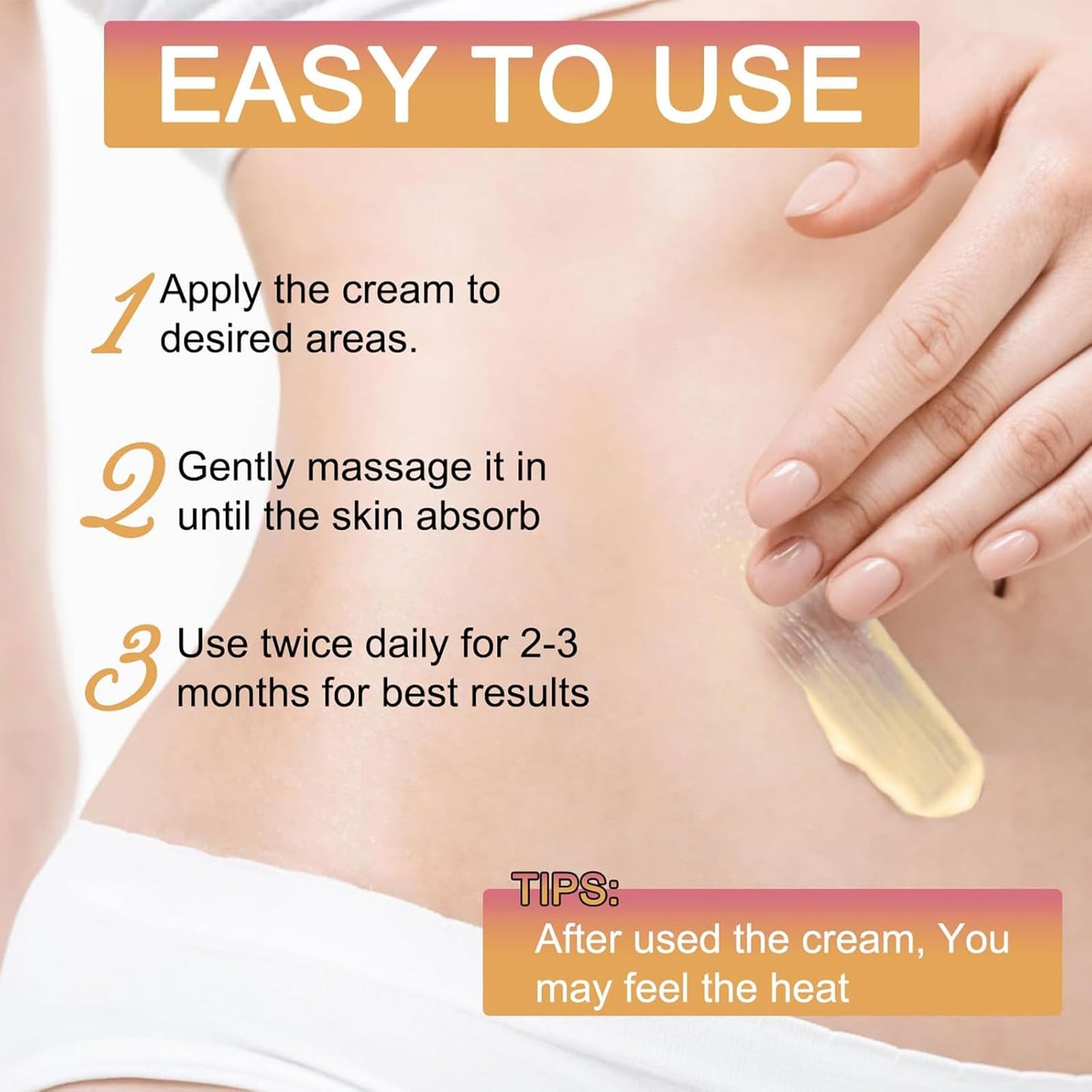 Belly Firming Cream - Skin Tightening Cream Body Firming, Tightening & Hydrating for Tummy, Thighs, Arms & Butt Firms & Tones Sagging Skin for a Smooth, Youthful Glow