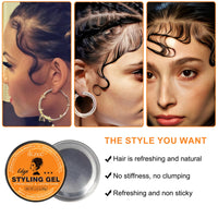 Frovetani Premium Styling Gel, Styling Strong Hold Styling Gel, Long-Lasting and Enhancing Shine, Anti Hair Loss & Fighting Friz Styling Gel for Dry, Curly, Thick, and Frizzy Hair, Non-Sticky 2.12 oz(60g))