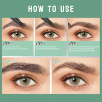 Microblading Eyebrow Pen - 4 Tip Waterproof Eye Brow Pencil - Upgraded Magic Eyebrow Pencil - Eye-brow Contouring Pen Rapid Eyebrow Makeup for Beginners