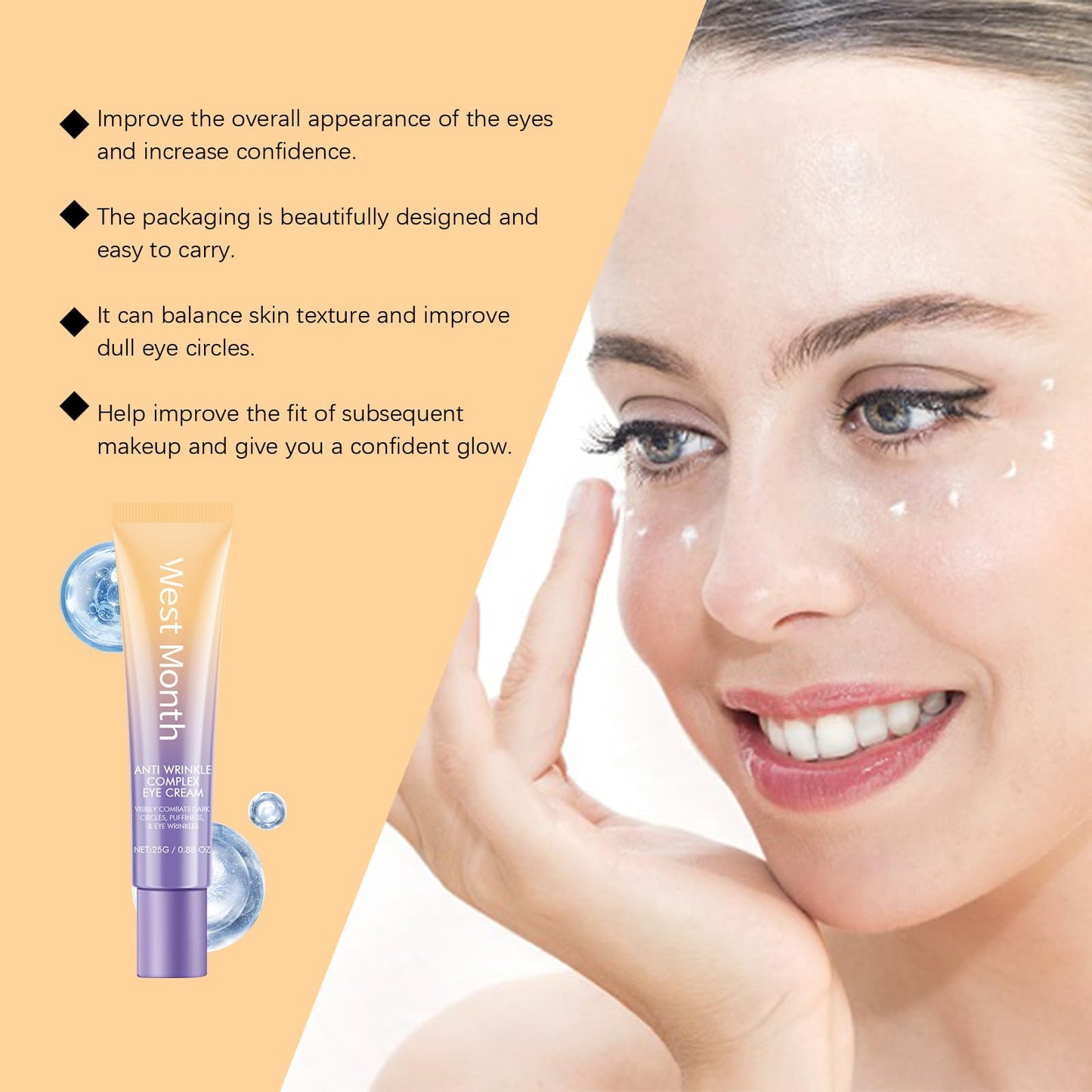 IZBEAUVO Retinol Eye Cream, Retinol Eye Cream for Dark Circles and Puffy Eyes, Eye Bags Remover Eye Cream Anti aging, Under Eye Cream, Reduce Lines Wrinkles Puffiness and Dark Circles, for All Skin Types