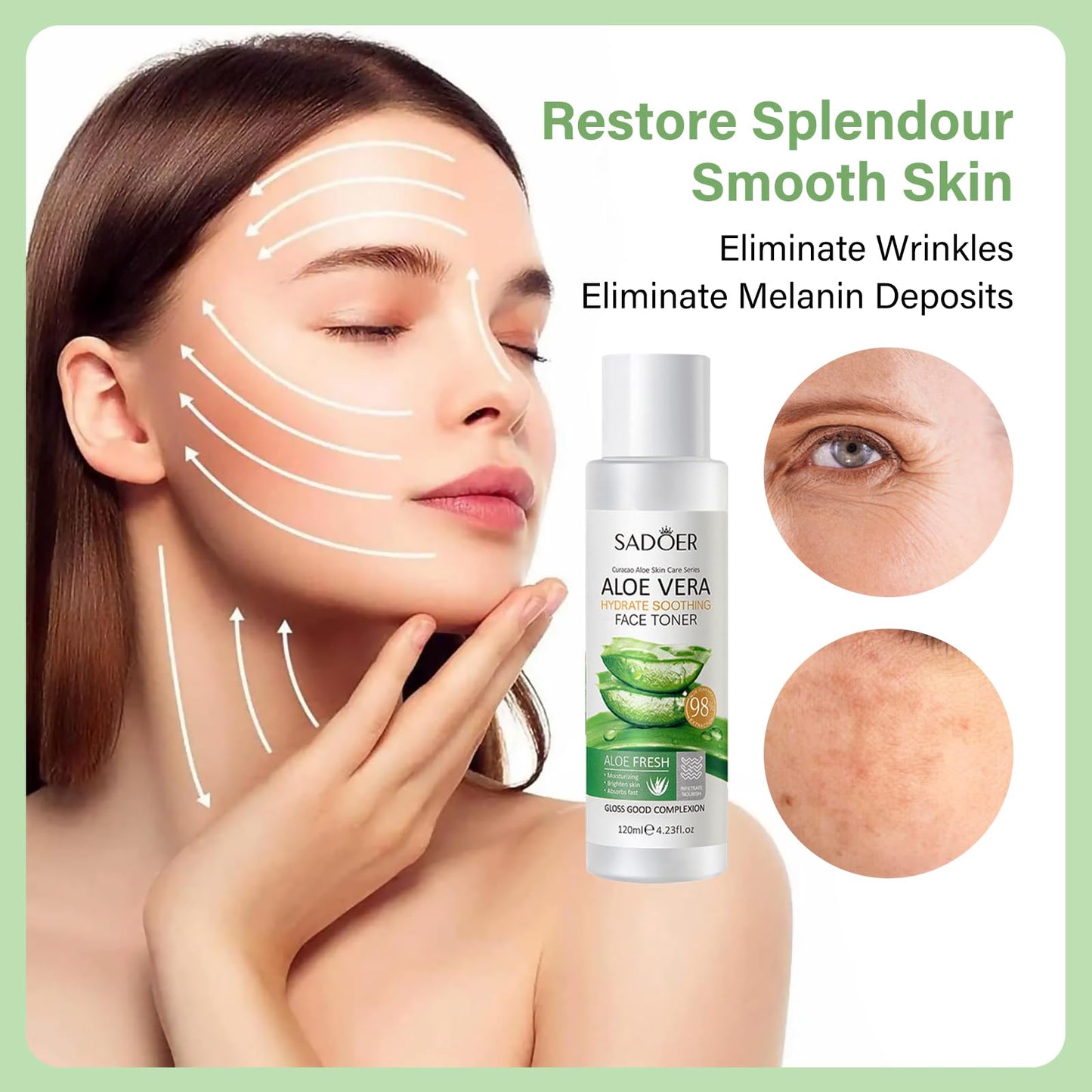 Leogony 10PCS Skin Care Sets for Women, Aloe Vera Gift Set for Teenage Girls, Face Skincare for Teen Girl