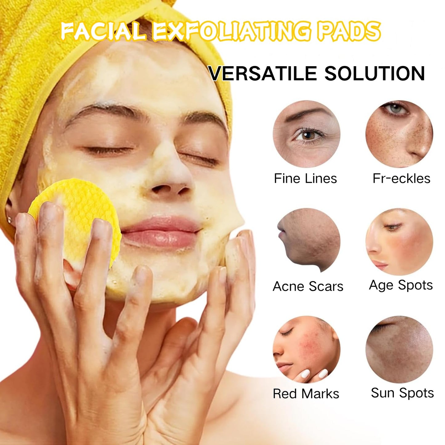 IZBEAUVO Turmeric Kojic Acid Cleansing Pads 40 - Turmeric Pads for Face Dark Spots, Face Exfoliator Pads, Dark Spot Remover for face, Turmeric Pads with Tweezers, Helps Balance Skin Oil And Water