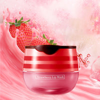 GEEWHILE Lip Mask Lip Sleeping Mask Overnight, Strawberry Lip Masks Skincare Lip Oil, Lip Moisturiser for Dry Chapped Peeling Cracked Lips Fades Lip Lines,Lip Balm Locks In Moisture Lip Care