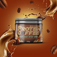 Protein Coffee | Barista Grade Freeze Dried Instant Coffee with Grass-Fed Bovine Collagen Powder | 240g Tub with Scoop | TrueStart® Coffee with Hydrolysed Collagen - Made in the UK by WOD Powders