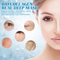 Katslyn Collagen Face Mask,Bio Collagen Face Mask Overnight,Bio-Collagen Real Deep Mask,Collagen Sleeping Mask For Face,Beauty Sheet Mask Deep Hydrating Firming 4PCS