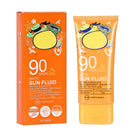IZBEAUVO Face Sunscreen, Waterproof Sunscreen SPF 90+, Suncream Factor 90 for Face PA+++, Refreshing Sun Cream Spf 90, High Protection, Invisible Fluid, Strong UVA + UVB Protetion, Moisturizing & Non Greasy