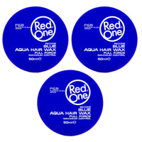 Redone Hair Styling Aqua Hair Wax Blue 2 x 50 ml | Firm Hold | Hair Wax | Ultra Hold | Men & Women Hair Wax | Bubblegum Scent | Maximum Control 2 PCS