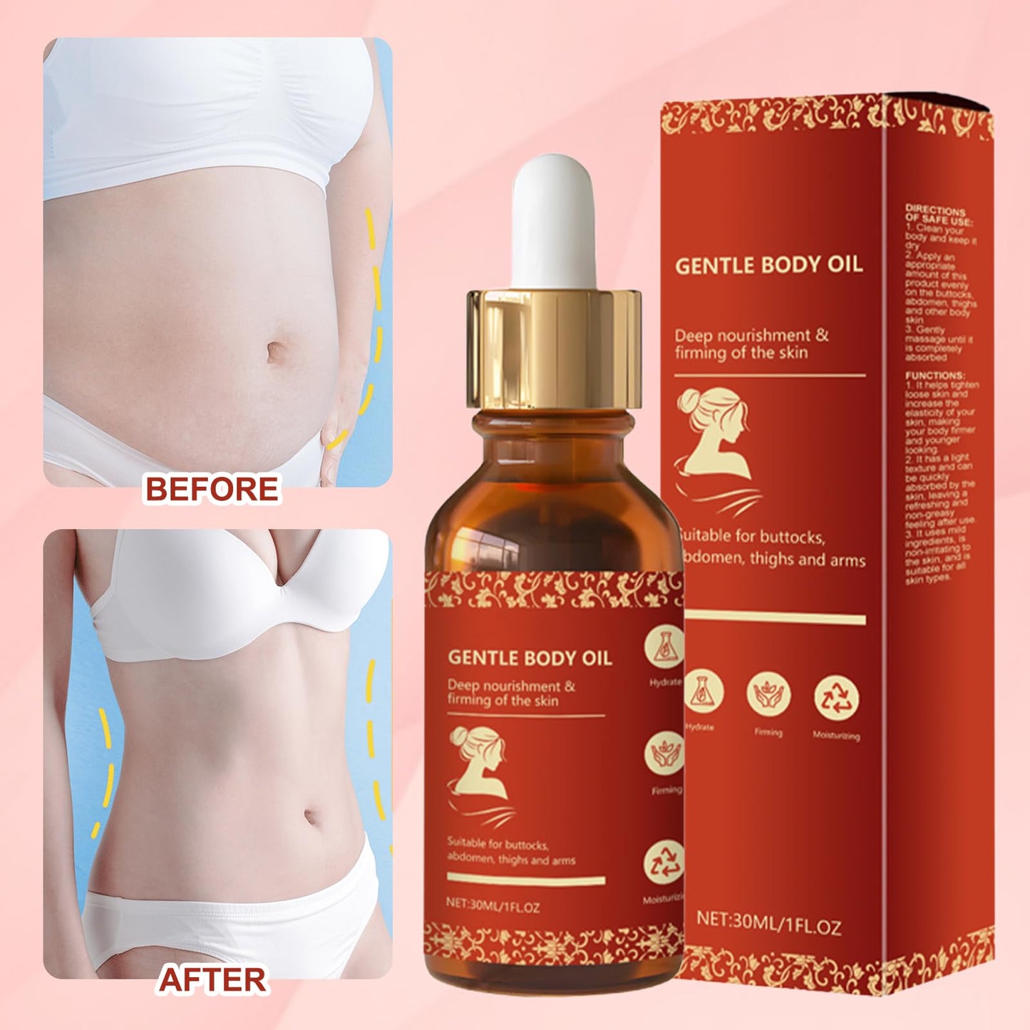 Neyeau 2 PCS Magic Body Oil,Magic Luxury Body Oil,Hydrates Skin Firm,Moisturizing,Relieve Fine Lines,for Women After Shower