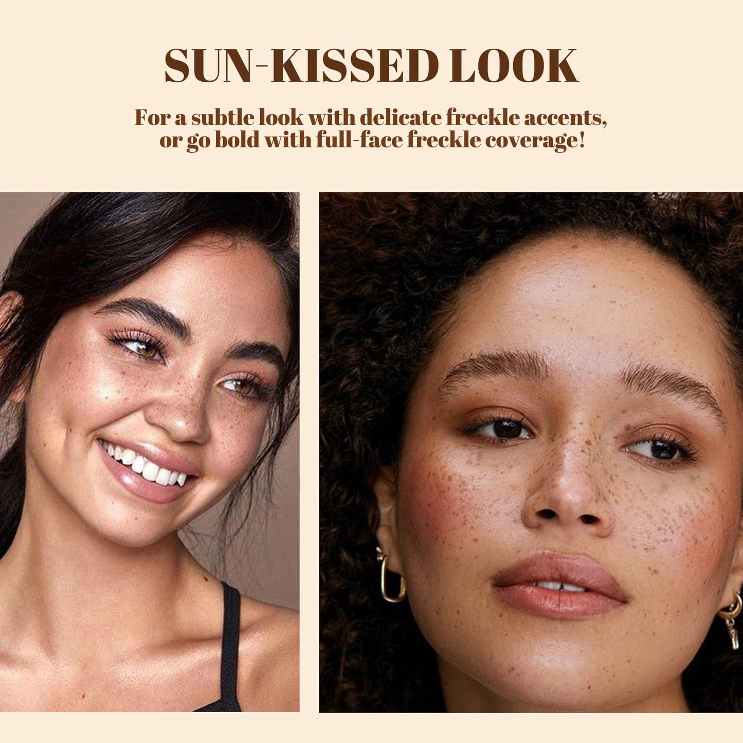 Waterproof Freckle Pen – Natural, Realistic Faux Freckles with Felt Tip Applicator. Quick-Drying, Long-Lasting, Skin-Friendly Makeup for Effortless Freckle Looks (Light Brown)