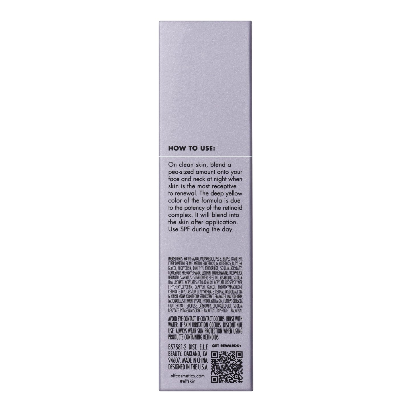 e.l.f. SKIN Youth Boosting Advanced Night Retinoid Serum, Anti-ageing Serum For Reducing Appearance of Fine Lines & Wrinkles, Vegan & Cruelty-Free