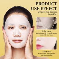 Xumann Biodance Collagen Mask Overnight, Brightening Bio Collagen Face Mask, Moristurizing Anti Wrinkle Face Mask Set with 2PCS Eye Mask