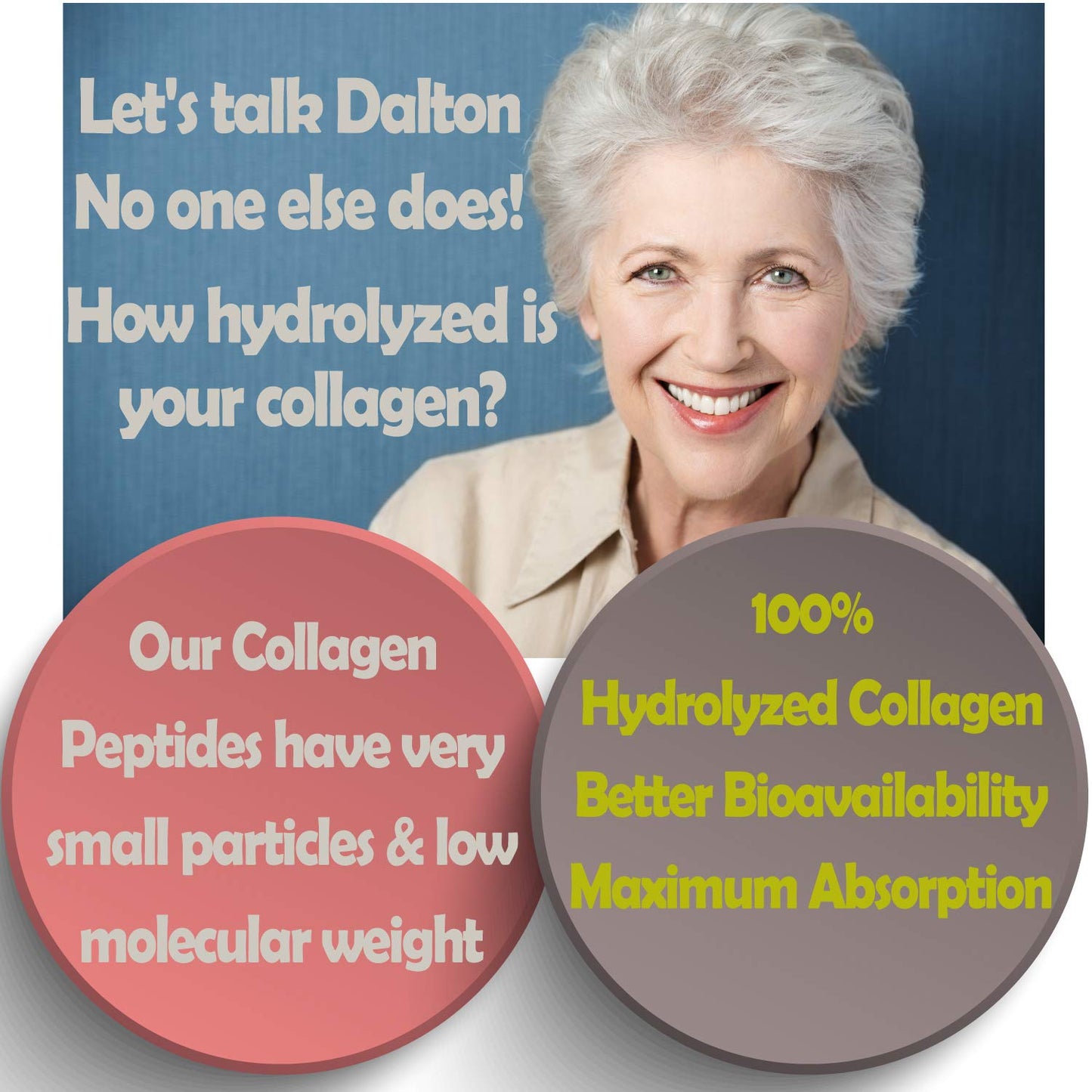 Marine Collagen Type 1&3 1000mg, Hyaluronic Acid 200mg/serving; Vitamin C, Zinc, Copper for Immune System; E, B2, Iodine. Hydrolyzed Peptides Supplement. Skin, Hair, Nails & Bones Support. 1 Bottle.