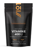 ALPHA01 Vitamin E 400IU D-Alpha Tocopherol – 100% Natural Vitamin E – 90 Vegan Capsules – Highly Absorbable – 3 Month Supply – Protects Cells from Oxidative Stress – by Alpha01