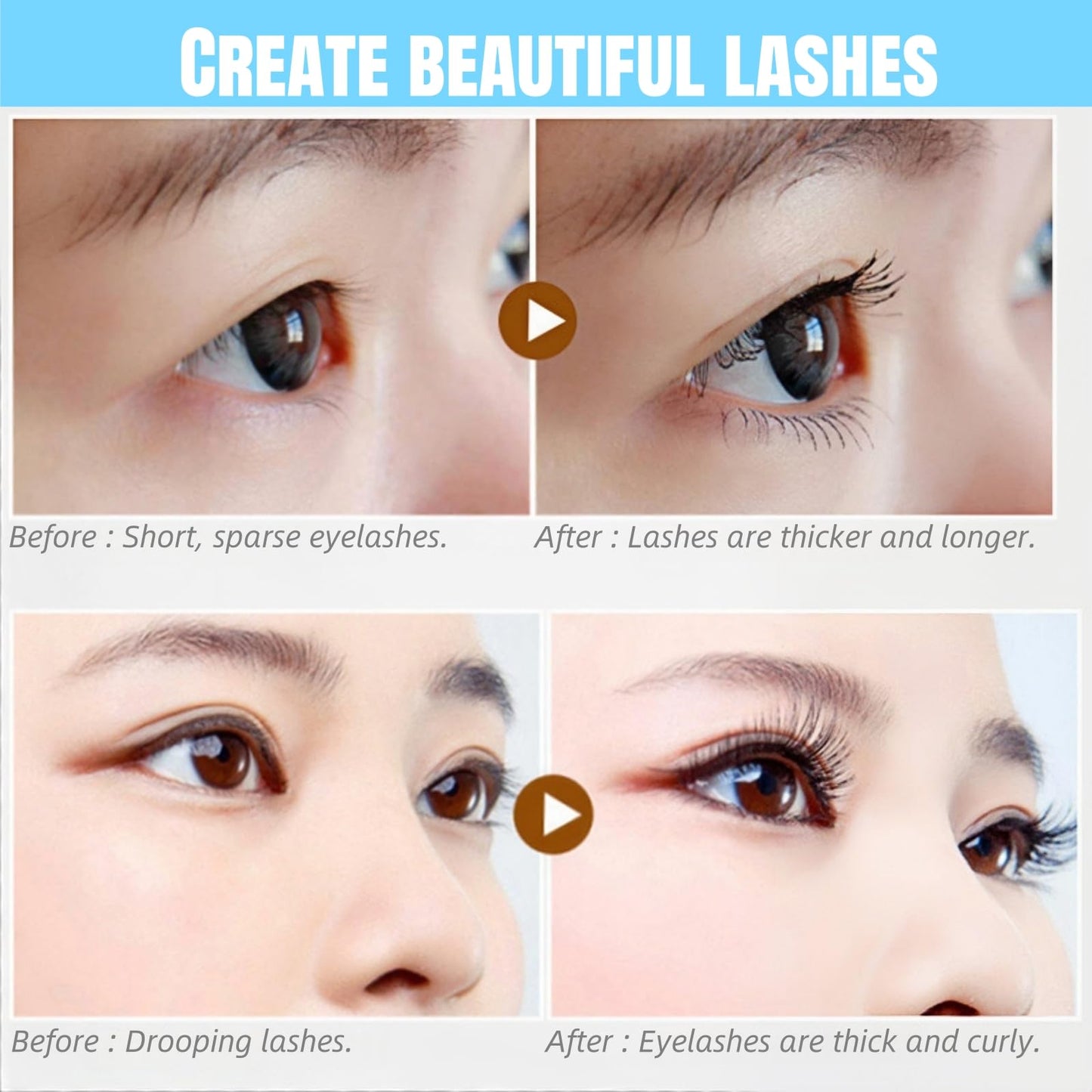 SEMECOMER Prime Lash Mascara For Mature Women – Waterproof Black Formula Adds Length & Volume to Thinning Lashes, Gentle Clump-Free & Smudge-Proof. Mascara For Older Women, No Irritation, All-Day Wear