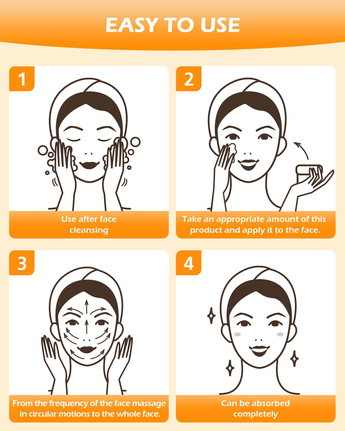 KEARLGMBH Turmeric Face Cream, Brightening Face Cream for Radiant&Glowing Skin,Dark Spot Corrector Age Spot Remover,Anti Aging,Natural Turmeric Cream Skin Care,Vitamin C Moisturiser for Face