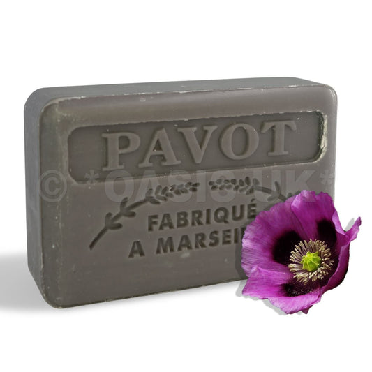 125g Savon De Marseille Soap - poppy seeds (pavot) by Foufour