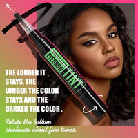 OuXing Eyebrow Tint,Semi-Permanent Eyebrow Dye,Eyebr-ow T-int Dark Brown,B/row Ti-nt Eye-brow Dye Kit with B/row Cards & Brush,Long-Lasting D/ye Eye/brow Gel,Waterproof Eye-brow T-int Pencil,01 Brown
