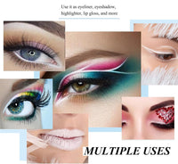 DEJIN White Eye Pencil 12 PCS White Pencil for Skin Marking, White Pencil Eyeliner, White Make up Pencil, White Skin Pencil - For Beginners or Professionals Eye Makeup, With Sharpener