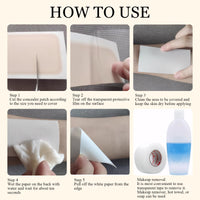 Guegine 10 PCS Tato Cover up Patch,Ultra Thin Patch for Scar and Birthmarks,Scar Cover Stickers,Invisible Body Sticker for Scars,Invisible Waterproof Skin Tone Concealer Sticker,Covering Scars and Birthmarks