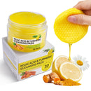 Uocasi Kojic Acid & Turmeric Cleansing Pads, Turmeric Exfoliating Foaming Pads with Panthenol Vitamin B5, Resurfacing Pads for Face & Body,Fades Dark Spots, Fades Discoloration, Facial Sponges - 30Pcs