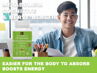 MetaSuperfoods Liposomal Benfotiamine and Thiamine B1 | High Strength 600mg | 120 Vegan Capsules | Fat Soluble for Heart & Kidney | Eye & Nerve Repair | All Natural