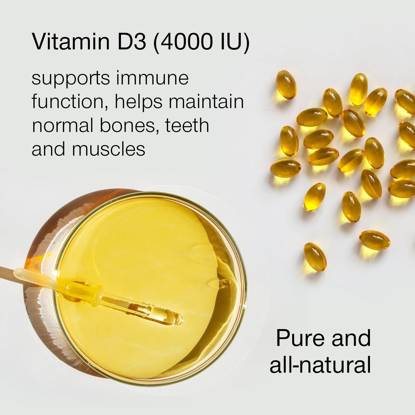SuperSelf Vitamin D3 4000 IU - Vitamin D Tablets High Strength - 180 Softgel Capsules - VIT D Supplement for Strong Bones, Muscles, Teeth, Immune System - High Absorption Cholecalciferol D3 Vitamins 4000IU